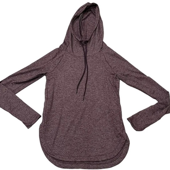 Athleta Tops - Athleta Uptempo Flora Mauve/Shale & Charcoal Hoodie Top